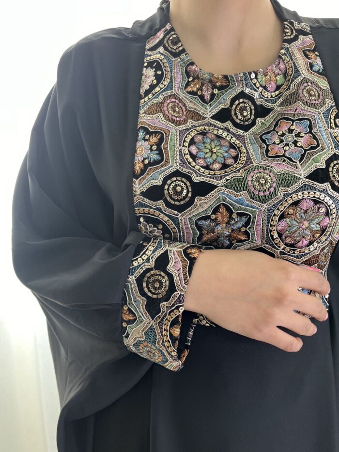 عبای بلند سوزندوزی کد 350 - تصویر 2