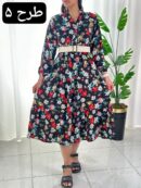 پیراهن نخی سولماز کد 372