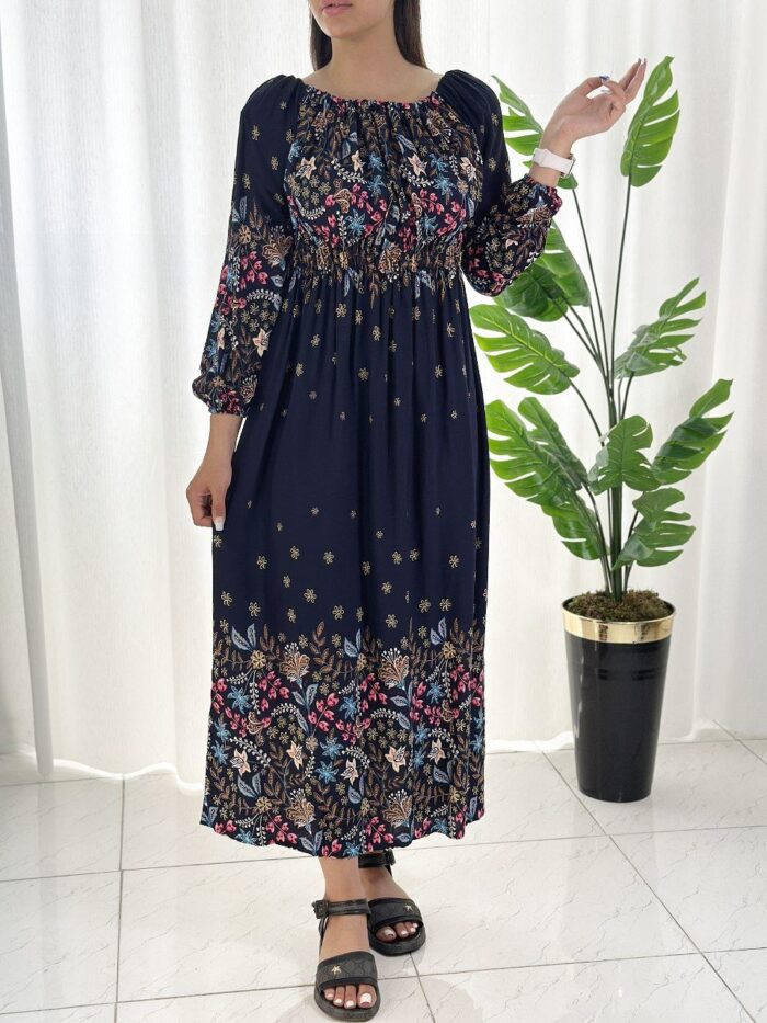 پیراهن نخی آذین کد 378 - تصویر 4