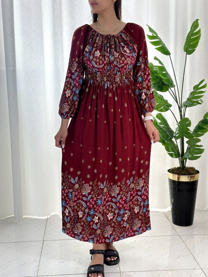 پیراهن نخی آذین کد 378 - تصویر 2