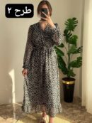 پیراهن حریر پایین چین کد 399