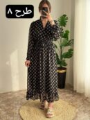 پیراهن حریر پایین چین کد 399