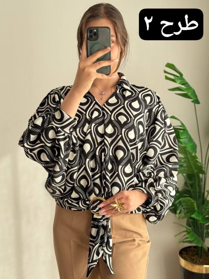 شومیز الیزه حلقه ای کد 410 - تصویر 3