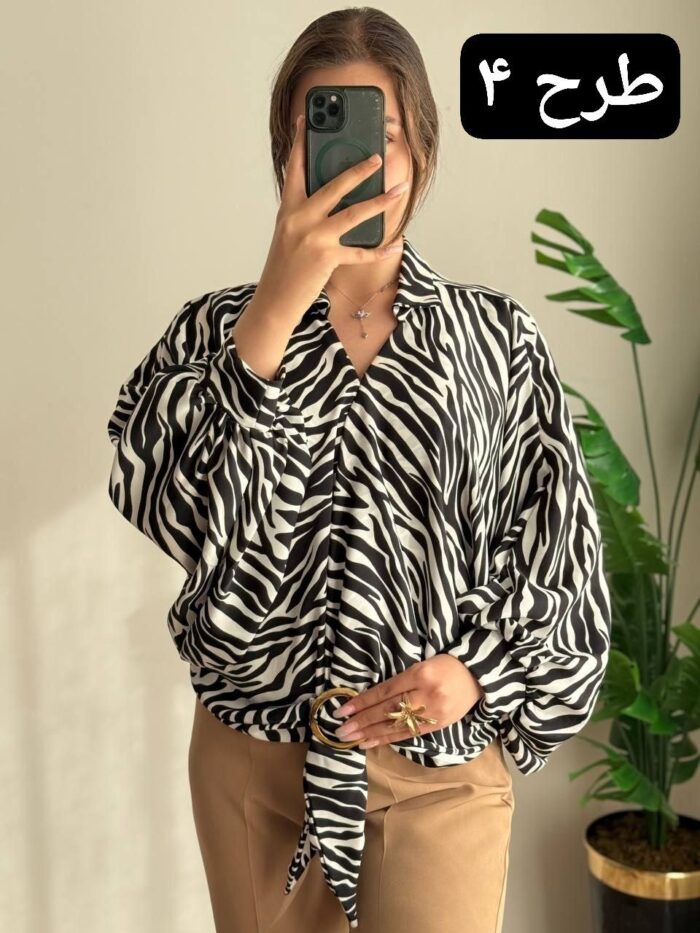 شومیز الیزه حلقه ای کد 410 - تصویر 5