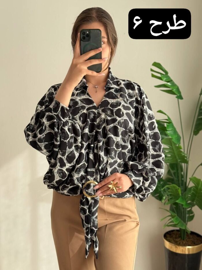 شومیز الیزه حلقه ای کد 410 - تصویر 7